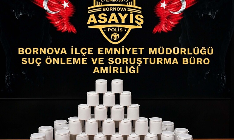 Kritik Açıklama: İzmir Bornova'da 2 bin 775 sentetik ecza ele geçirildi, 1 şüpheli yakalanarak gözaltına sevk