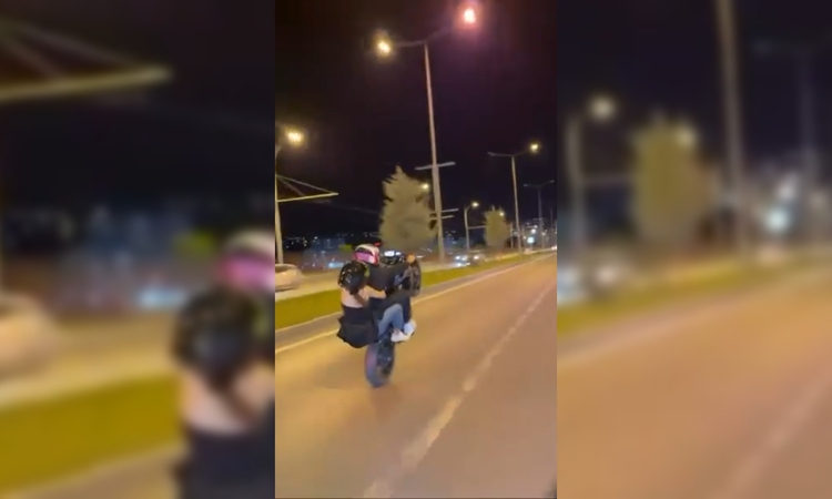 Kritik Açıklama: Motosikletlinin tek teker üzerinde tehlikeli yolculuğu kamerada | İşte Tüm Ayrıntılar