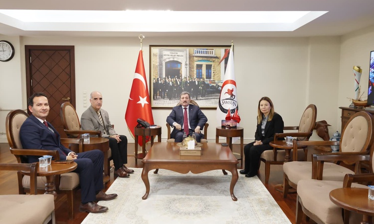 Kritik Açıklama: OMÜ yönetimi, Samsun Valisi Tavlı’yı ziyaret edip iş birliği projelerini görüştü
