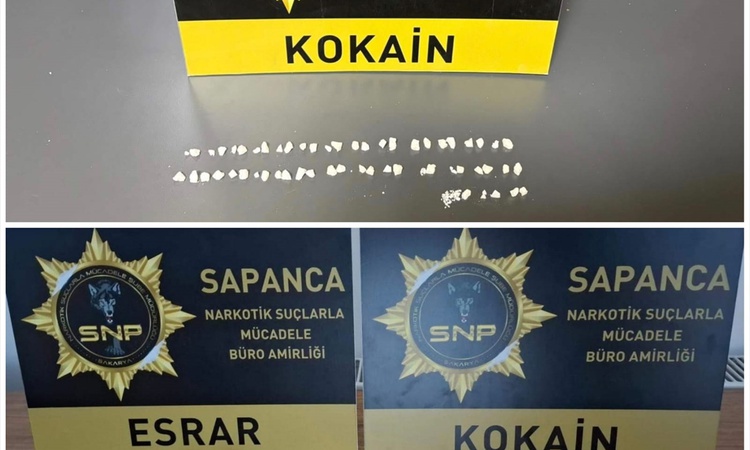 Kritik Açıklama: Sakarya'da otogarda yakalanan uyuşturucu şüphelisi 8,48 gram kokainle hakkında tutuklama kara