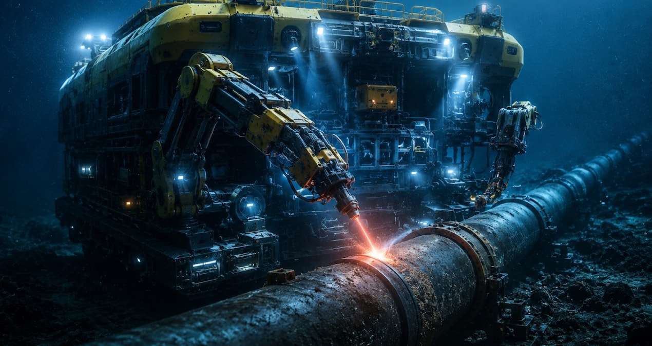Gündemden Son Bilgiler: Lazer destekli dev robot deniz tabanındaki arızaları tek tek buluyor - Son Dakika - So