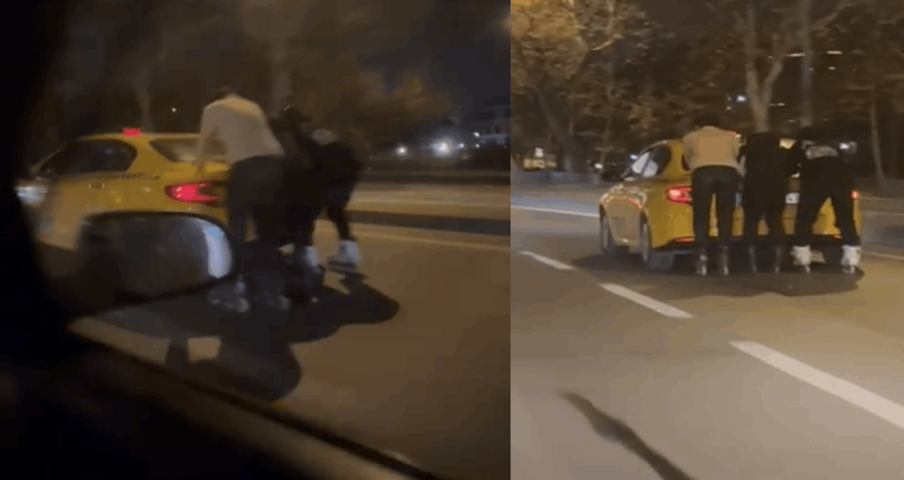 Gündemden Son Bilgiler: Maltepe'de 3 gencin akıl almaz paten yolculuğu kamerada - En Son Haber ve Merak Edilen