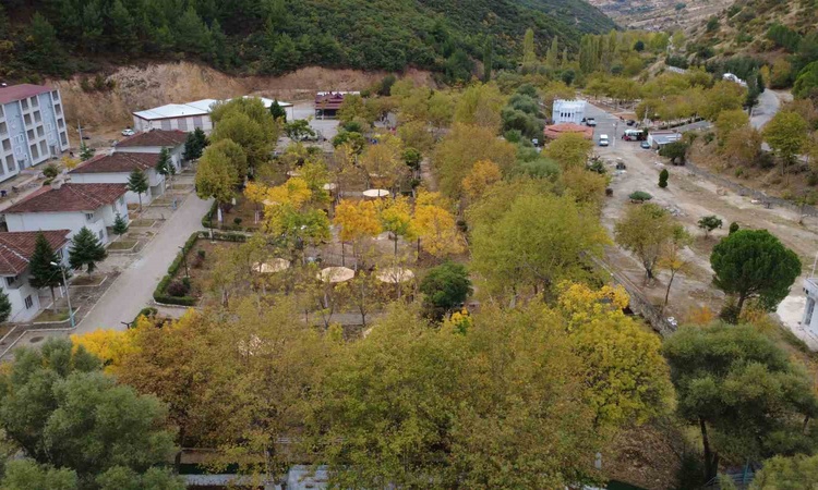 Manisa Demirci'de meşe ve kavak ağaçlarındaki sonbahar renkleri dronla görüntülendi | İşte Tüm Ayrıntılar
