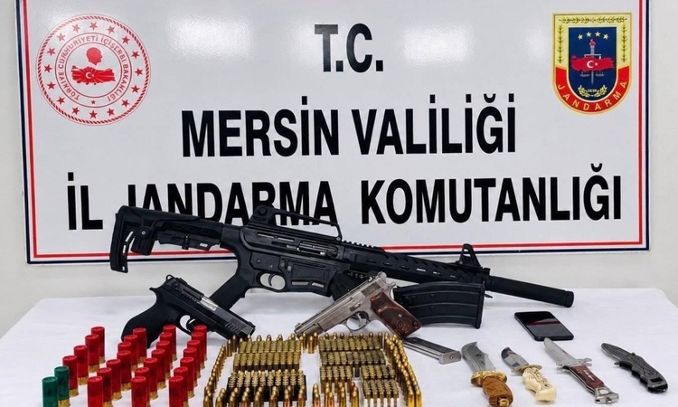 Mersin'de jandarma operasyonunda 1 şüpheli hakkında tutuklama kararı verildi, 312 tabanca fişeği ele geçirildi