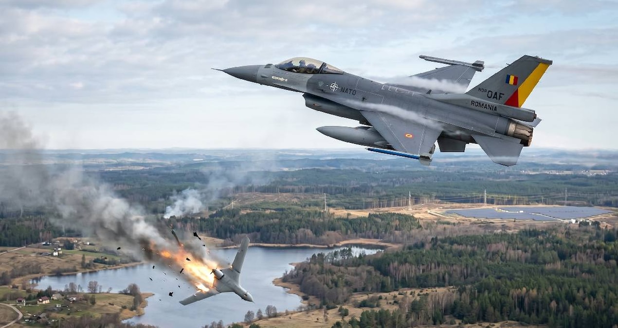 Son Gelişme: NATO jetleri son anda müdahale etti: Kamikaze İHA havada vuruldu - En Son Haber - Son Dakika Bilg