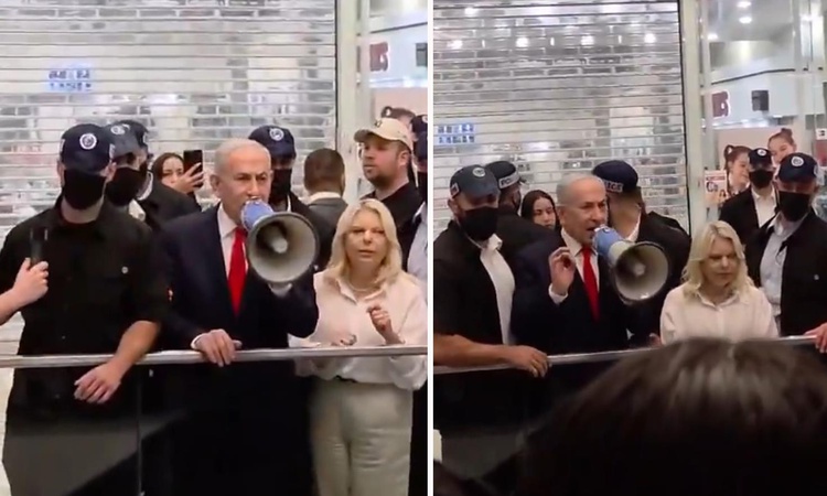 Netanyahu alışveriş merkezinde megafonla insanları oy kullanmaya çağırdı - Son Dakika Bilgileri