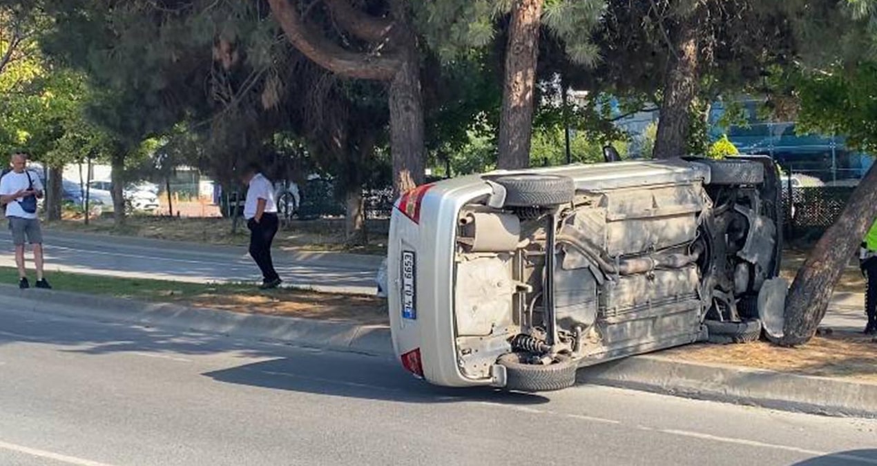 The car crashed into trees and overturned - Last Minute