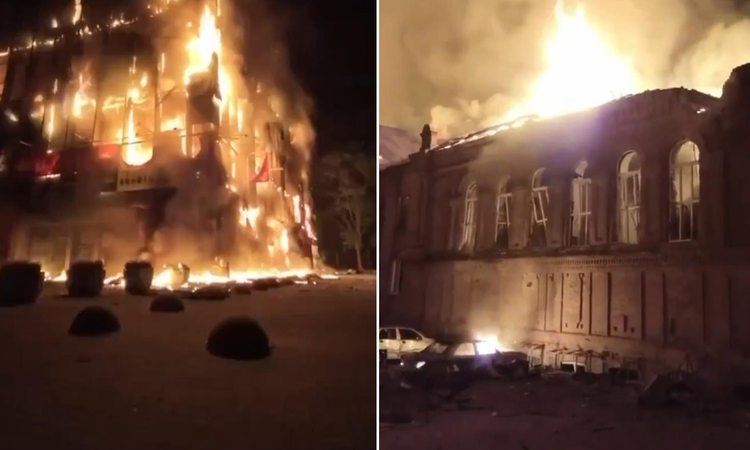 Rusya, Ukrayna'yı yangın yerine çevirdi! 172 İHA ile gece boyunca vurdular