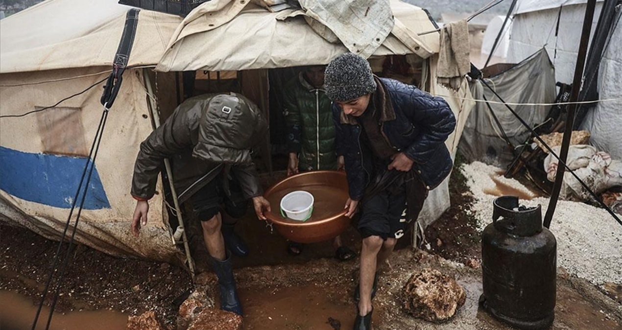 Gündemden Son Bilgiler: Sağanak sonrası 10 mülteci kampı sular altında kaldı - Son Dakika