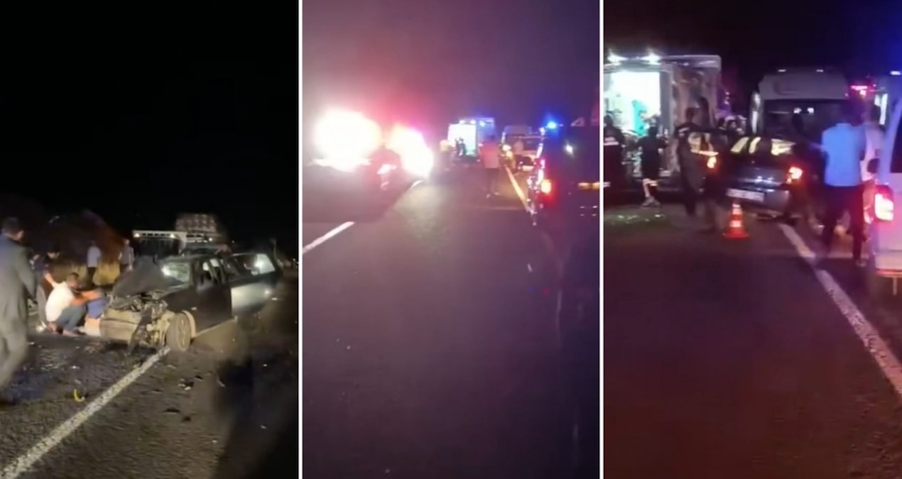 Şanlıurfa'da iki otomobil kafa kafaya çarpıştı; 2 ölü, 8 yaralı - Son Dakika Haberleri