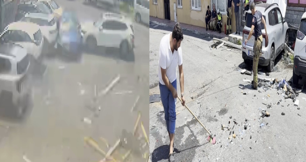 He stepped on the gas instead of the brake in Sarıyer: He crashed into 5 vehicles! - News