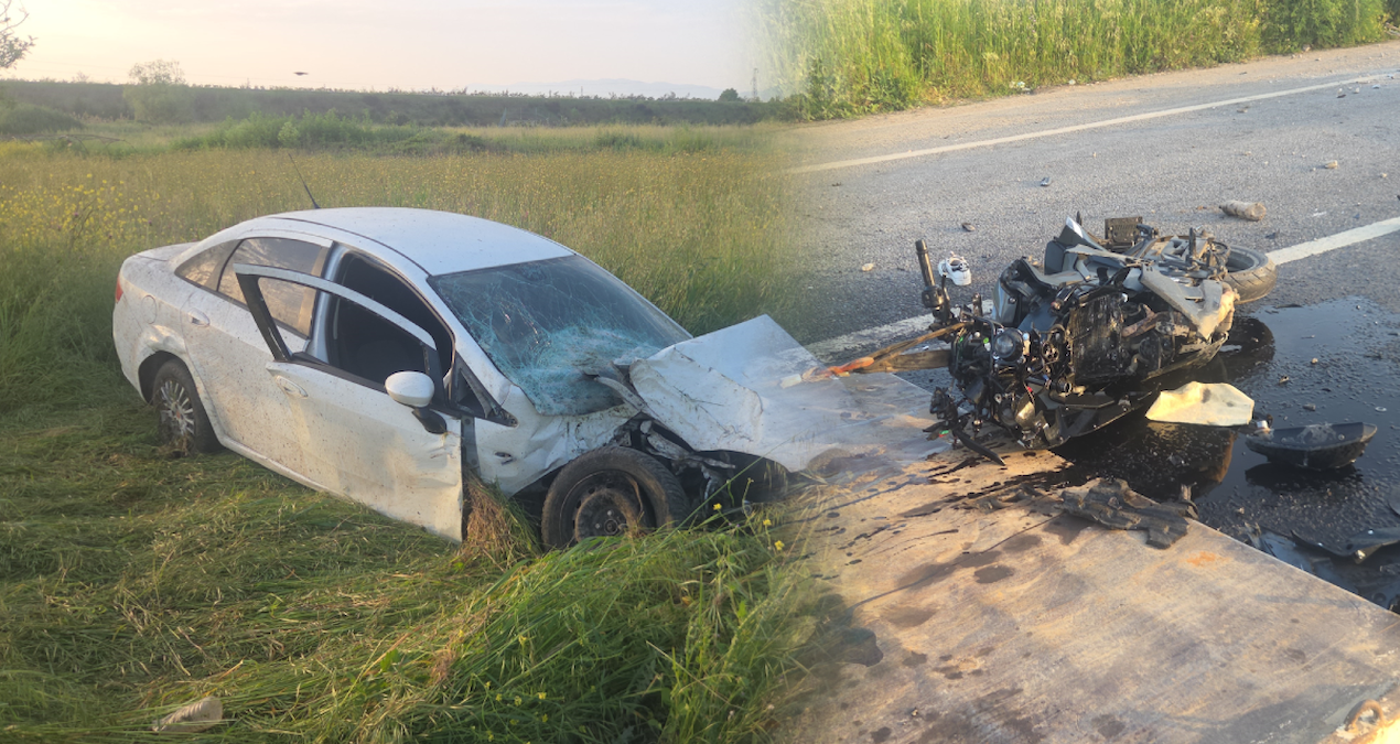 Ayrıntılar Netleşti: Savrulan otomobil direği devirdi, arkadan gelen motosiklet kurtulamadı! - Son Dakika Habe