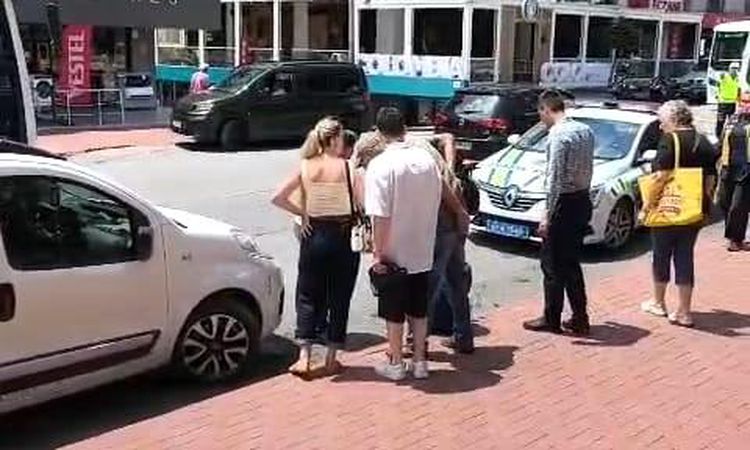 The driver who lost his balance and fell on the scooter was injured - Last Minute