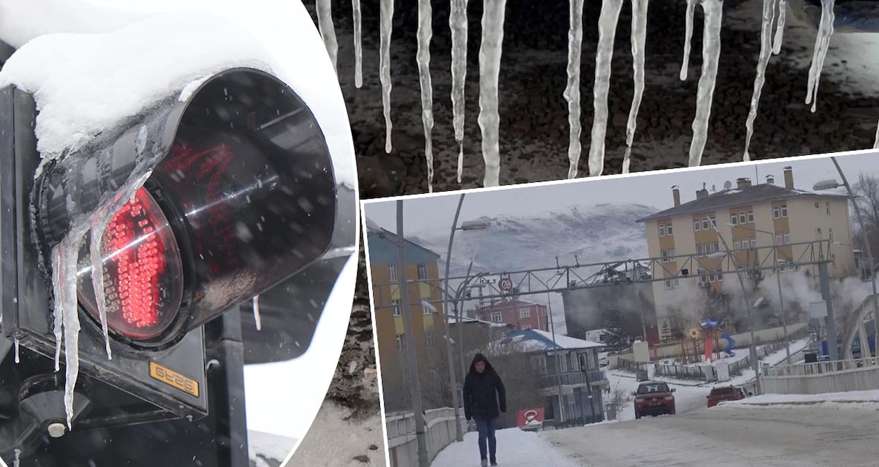 Bu şehirde kar kalınlığı 60 santimetreye ulaştı:  2 ilçe de eksi 25 dereceyi gördü - Son Dakika Haberleri: Gel