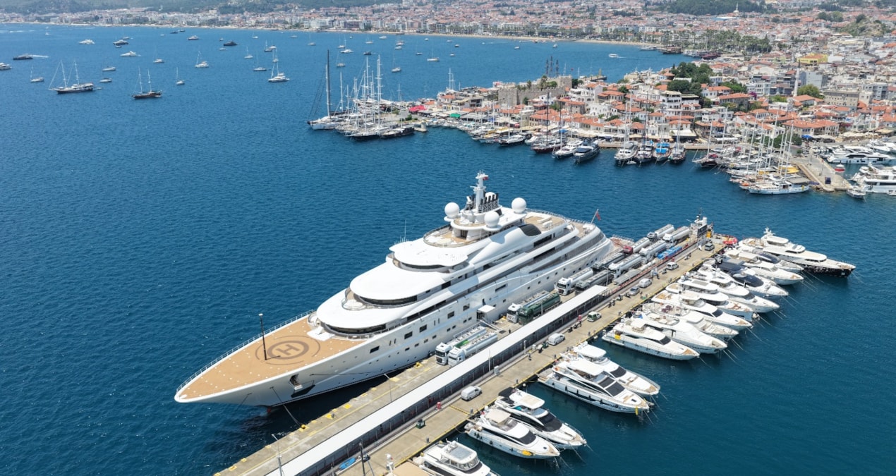 Son Gelişme: Şeyh Mansur'un yarım milyarlık süper yatı Marmaris'te; 30 milyon liralık ikmal yapıldı! - Son Dak