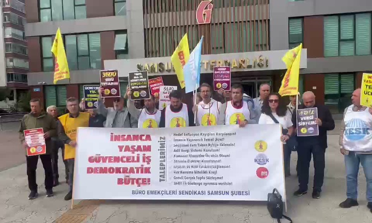 Sıcak Gündem: BES Samsun Şubesi 2027 bütçesini Samsun Defterdarlığı önünde protesto etti - Son Dakika Bilgiler