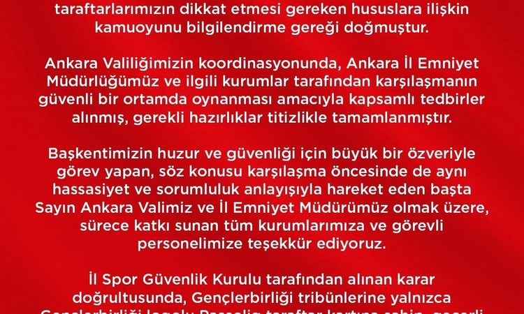 Sıcak Gündem: Gençlerbirliği-Amed maçında tribünlere farklı logolu Passolig kartıyla girilemeyecek | İşte Tüm