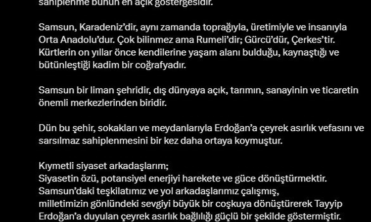 Sıcak Gündem: Süleyman Soylu: "Samsun, Türk siyasi hayatının müşiridir; ölçüsüdür" | İşte Tüm Ayrıntılar
