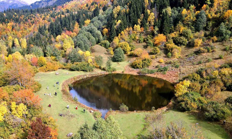 Son Gelişme: Artvin Şavşat'taki Rutav Gölü'nde sonbahar renkleri su yüzeyine yansıdı ve Merak Edilenler