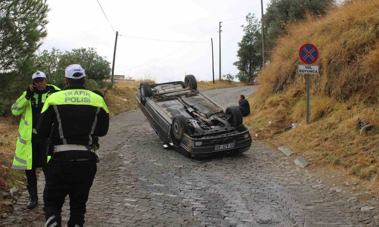 Son Gelişme: Aydın Efeler'de freni boşalan otomobil takla attı, kazada yaralanan olmadı