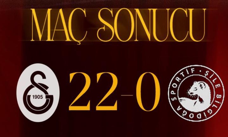 Son Gelişme: Galatasaray 22-0 Şile Bilgidoğa maç özeti ve tüm golleri nereden, nasıl izlenir? | İşte Tüm Ayrın