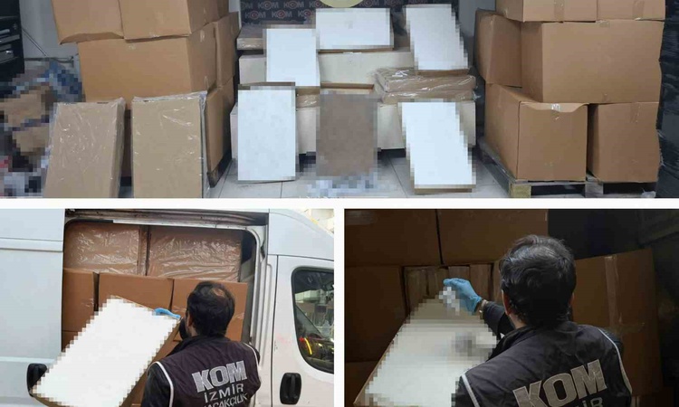 Son Gelişme: İzmir Gaziemir'de mobil depo operasyonunda 2 milyon 160 bin makaron ele geçirildi