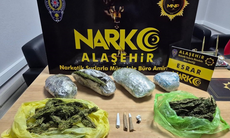 Son Gelişme: Manisa Alaşehir'de 1 kilo 1,06 gram esrar ele geçirildi, şüpheli hakkında tutuklama kararı verild