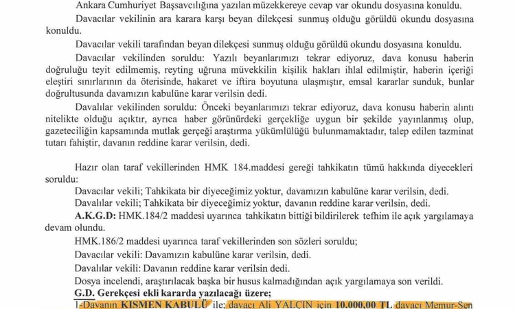 Son Gelişme: Memur-Sen gerçeğe aykırı haberler olduğu iddiasıyla açtığı davayı kazandı ve Merak Edilenler