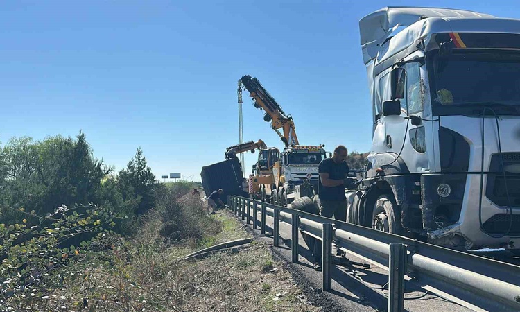 Son Gelişme: Mersin'de bariyerlere çarpan tırın konteyneri devrildi, yaralanan olmadı ve Merak Edilenler