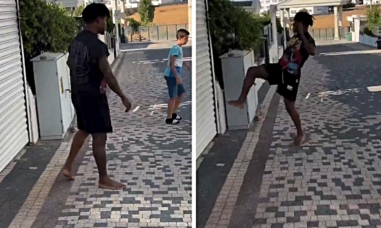 Son Gelişme: Orban Türkiye'ye çabuk alışmış! Çıplak ayakla sokağa indi, mahalledeki çocuklarla futbol oynadı: