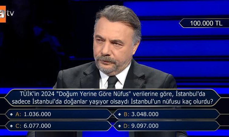 Son Gelişme: TÜİK'in 2024 "Doğum Yerine Göre Nüfus" verilerine göre, İstanbul'da sadece İstanbul'da doğanlar y