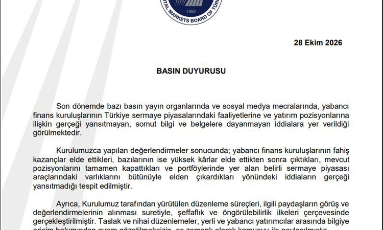 SPK, yabancı finans kuruluşlarının kazanç iddiasının gerçeği yansıtmadığını tüm detaylarıyla paylaştı - Son Da