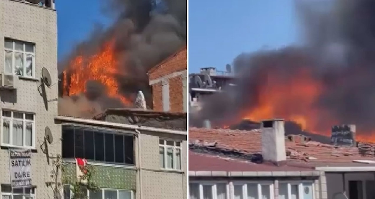 Gündemden Son Bilgiler: Sultangazi'de çatıda başlayan alevler mahalleyi sardı - En Son Haber: Gelişmeler Takip