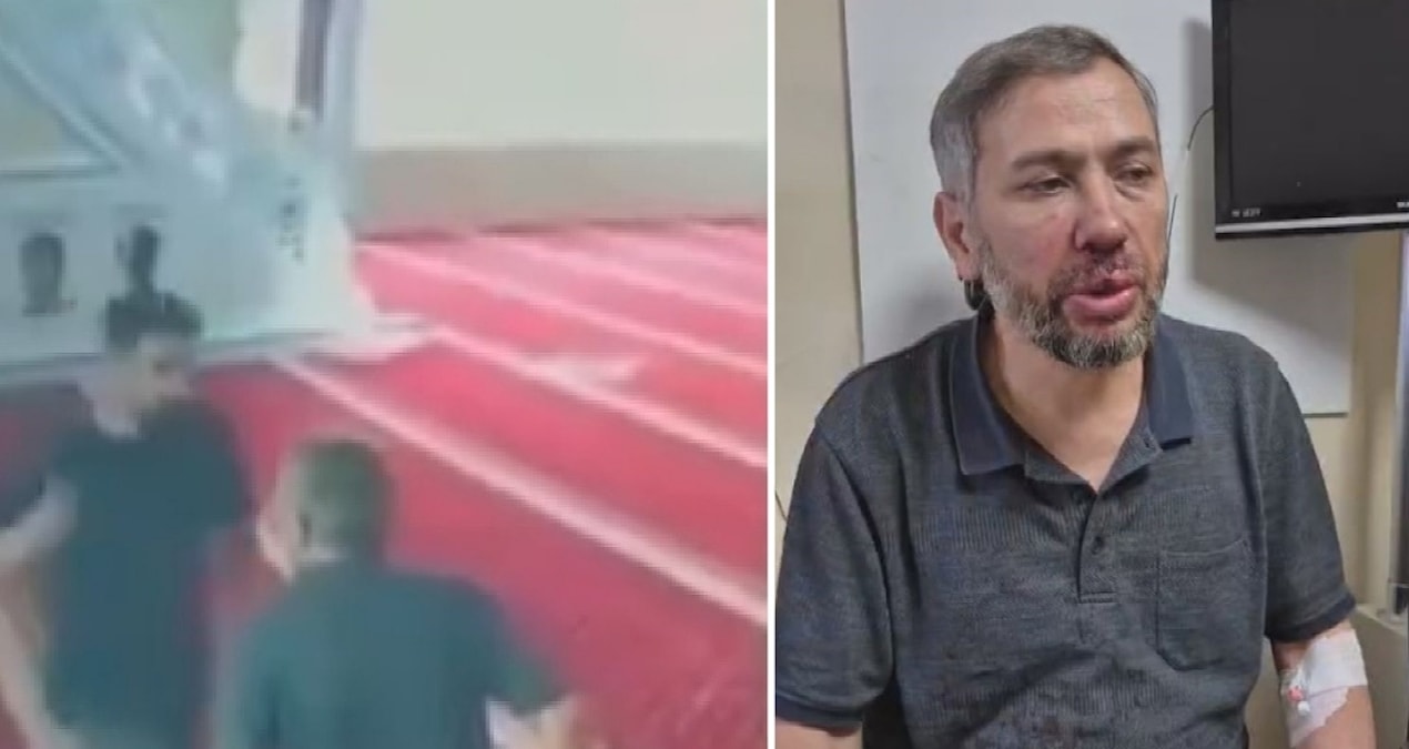 Gündemden Son Bilgiler: Temizlik yapan imama saldırı kamerada; dudağını patlattı, burnunu kırdı - Son Dakika: