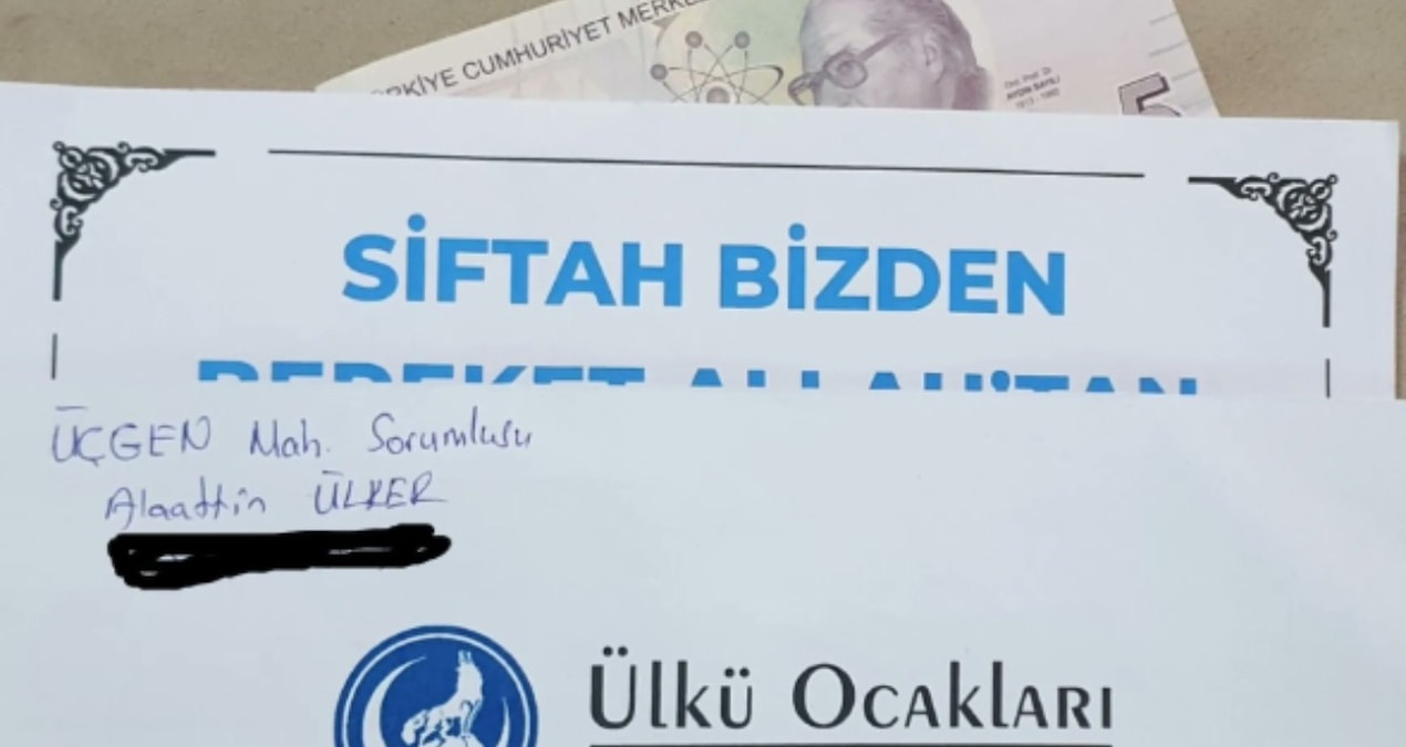 Son Gelişme: Ülkü Ocakları'ndan esnafa dalga geçer gibi hediye: '5 TL'lik zarf ..'. - Son Dakika - Son Dakika