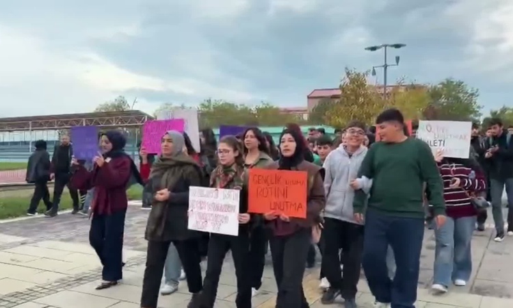 Van YYÜ öğrencileri Rojin Kabaiş için ikinci yıl yürüdü, aydınlatılmasını istedi