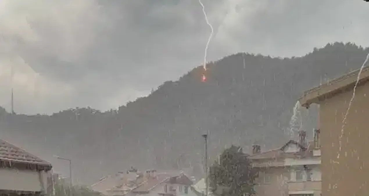 Yıldırım Muğla’da ormanı böyle yaktı - En Son Haber