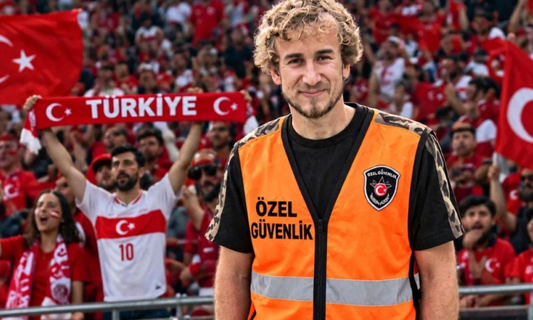 Bir zamanlar sahada ter döküyordu! Türkiye-Fransa maçında güvenlik görevlisi oldu ve Merak Edilenler